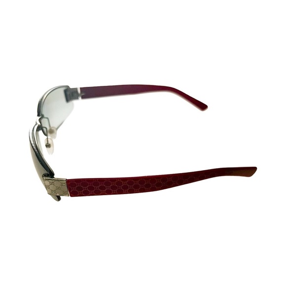 GUCCI VINTAGE 1798 Gray Gradient GG Pattern Sunglasses - Picture 3 of 10